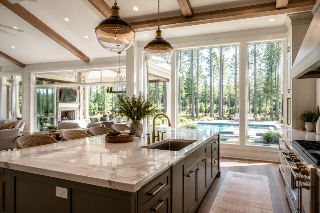 Kitchen in a Pinehurst Custom Home