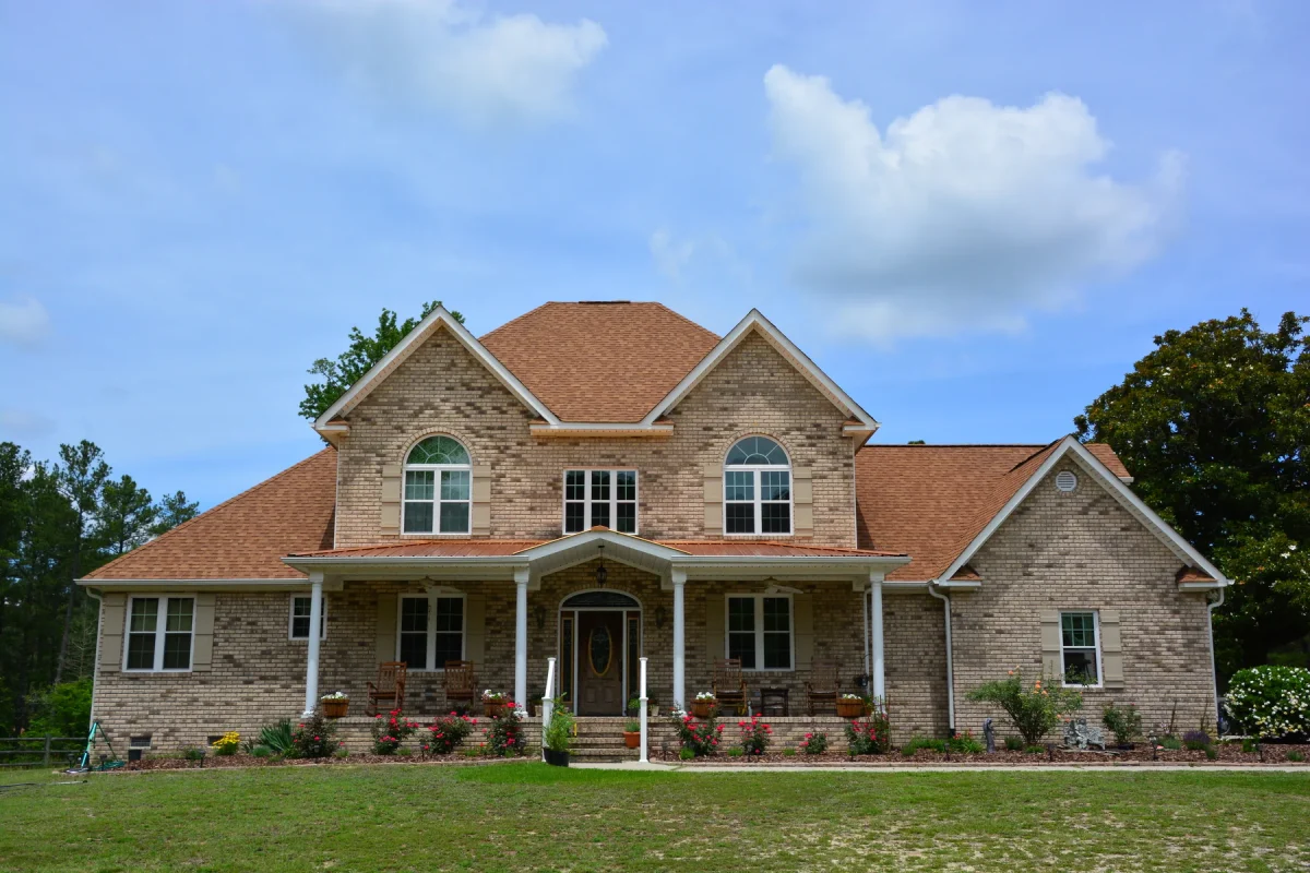 Front of a large home